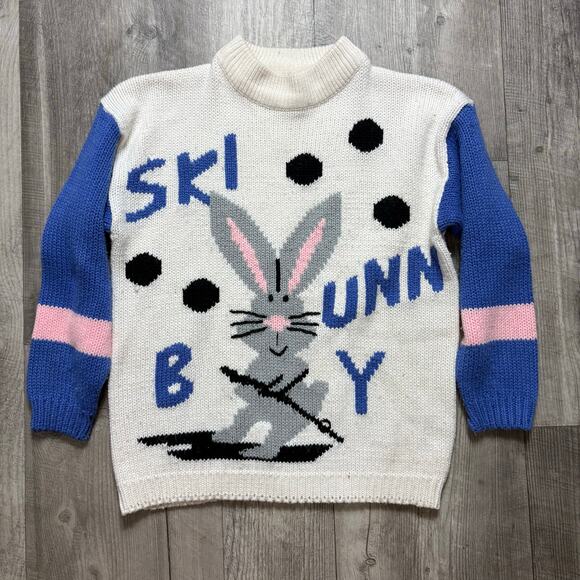 Vintage Ski Bunny Women’s Sweater - Picture 1 of 5